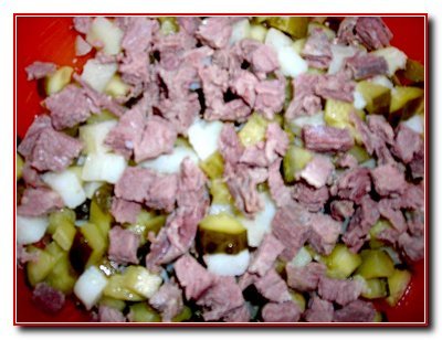 Салат с мясом